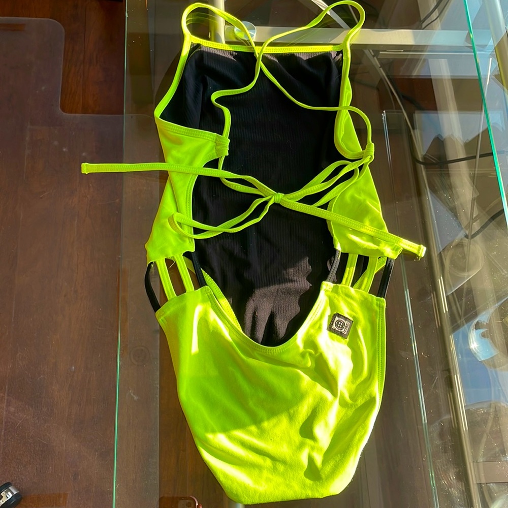 Jolyn Gavin Size 30 Neon one-piece